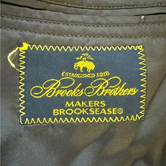 Brooks Brothers 39R Makers Brookseases Slate Gray 100% Wool Men's Suit Jacket - Picture 9 of 11